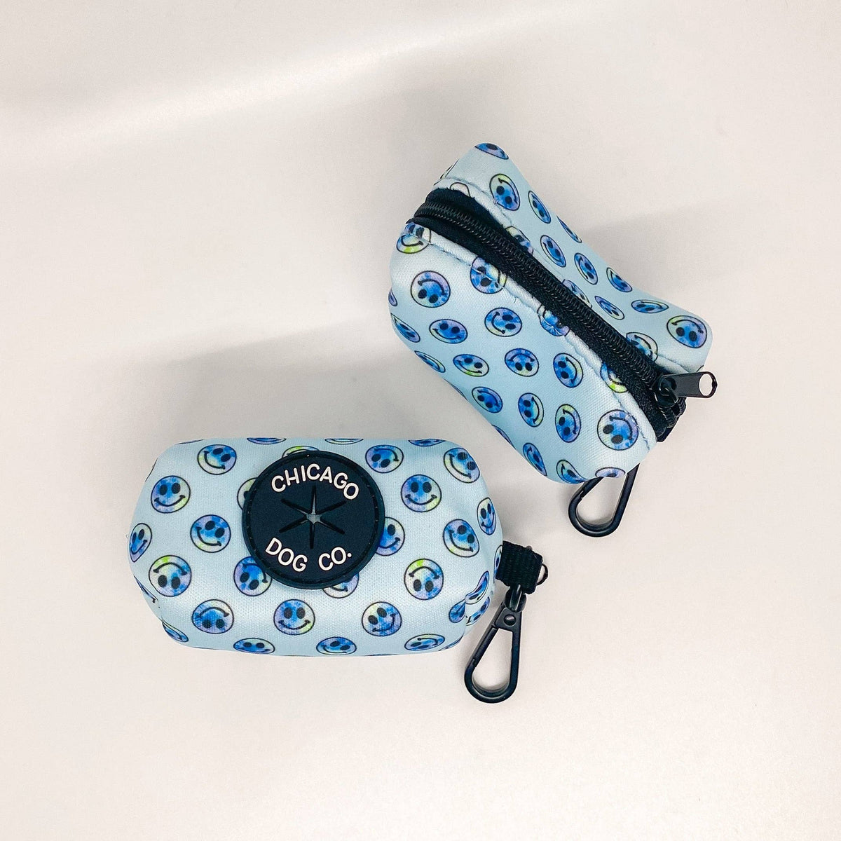 Tie Dye Smiley Poop Bag Holder