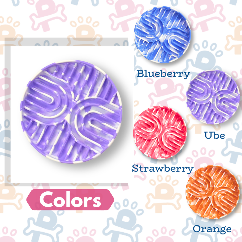 Blueberry Creamsicle Slow Feeder Bowl