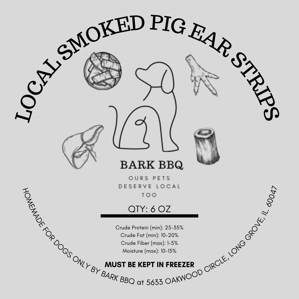 Smoked Pig Ear Strips image 1