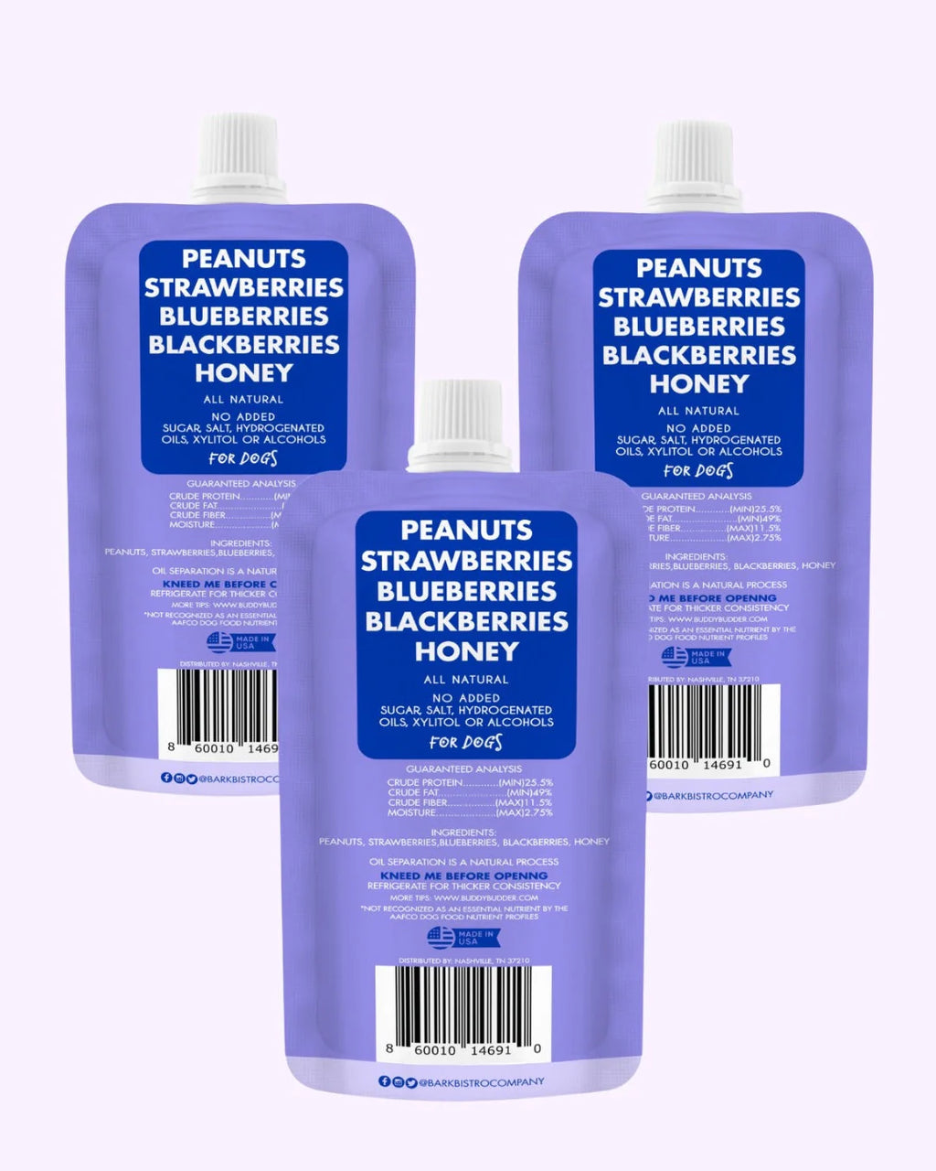 Superberry Snoot Buddy Budder - 100% all natural dog peanut butter, Made in USA image 1
