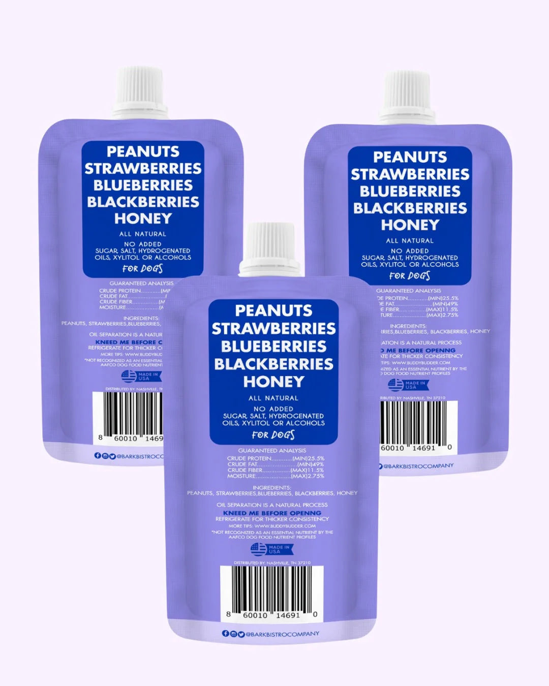 Superberry Snoot Buddy Budder - 100% all natural dog peanut butter, Made in USA image 1