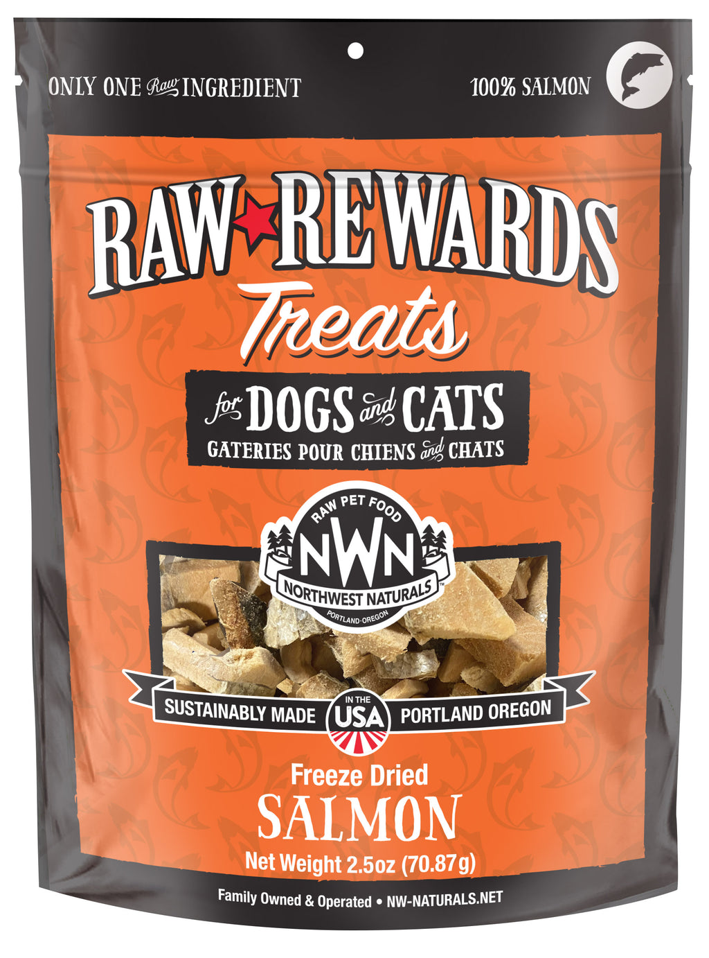 Northwest Naturals Freeze Dried Dog & Cat Treat - Freeze Dried Salmon - 2.5 oz image 0