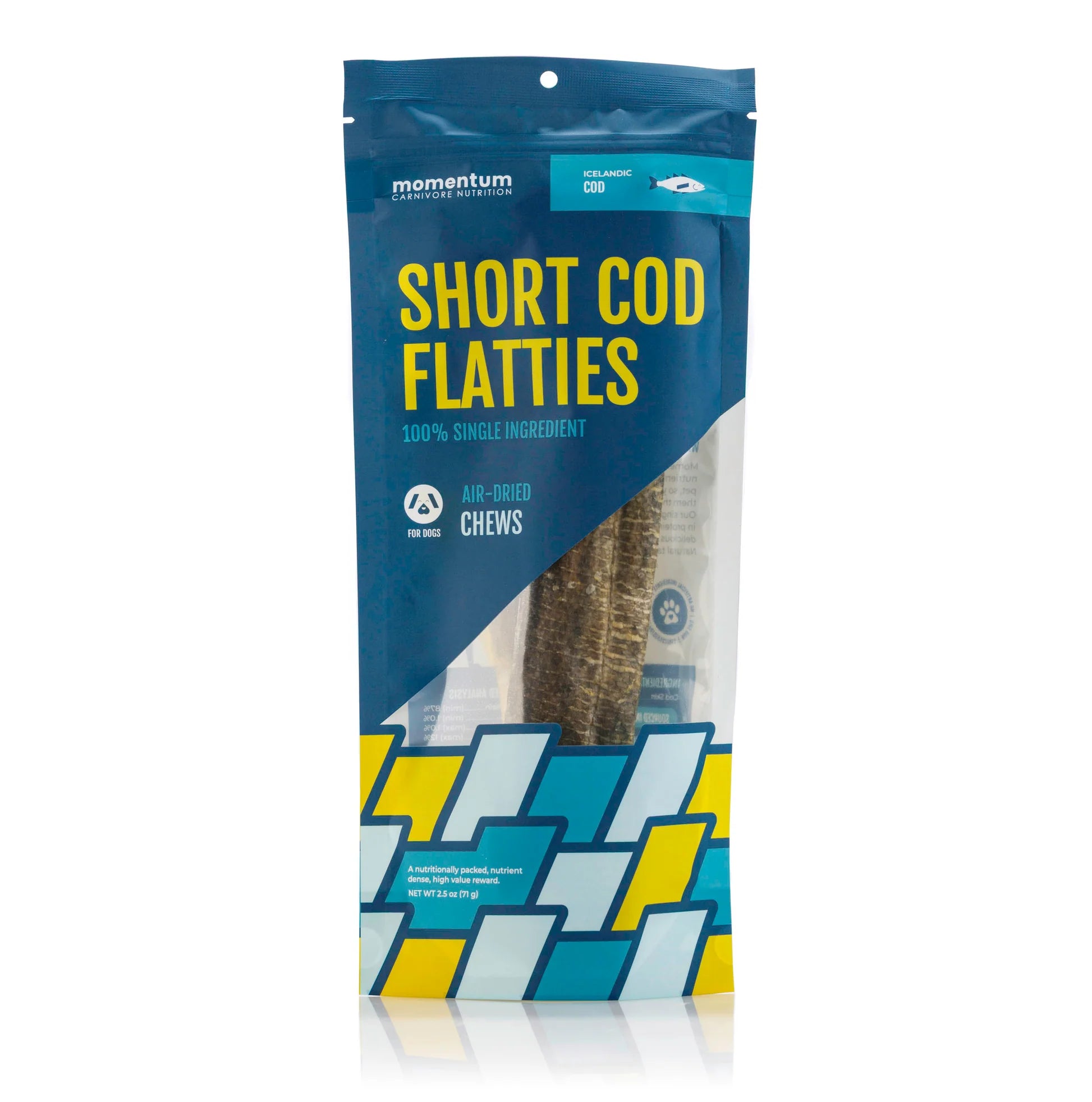 Momentum Air-Dried Short Cod Flatties 5-Pack for Dogs