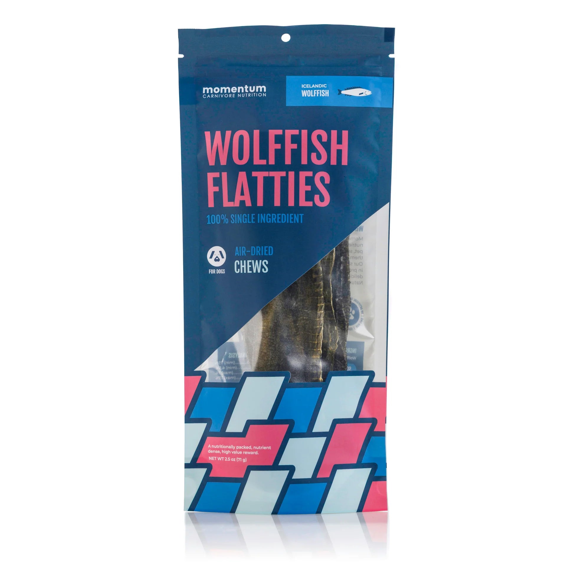 Momentum - Air-Dried Wolffish Flatties 5-Pack for Dogs