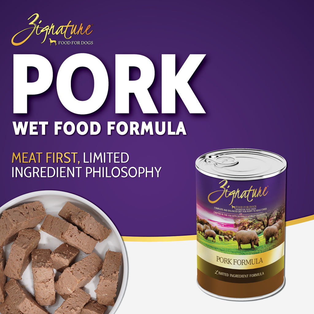 LIMITED INGREDIENT FORMULA, GRAIN FREE, PORK RECIPE CANNED DOG FOOD