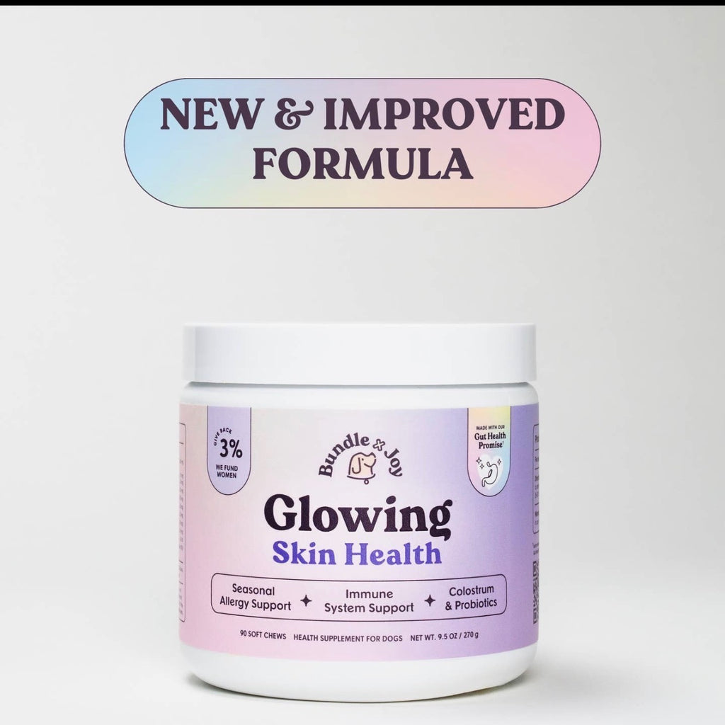 Bundle x Joy Glowing Skin Health Chew Supplement for Dogs, 90 count