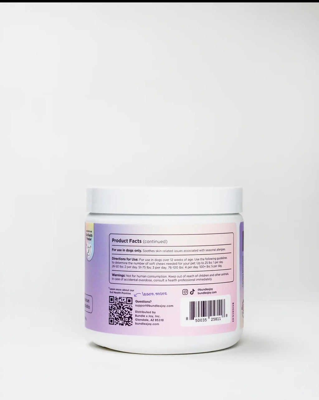 Bundle x Joy Glowing Skin Health Chew Supplement for Dogs, 90 count