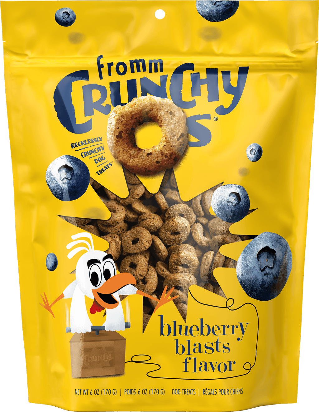 Crunchy Os Blueberry Blasts Flavor Dog Treats, 6 Ounces