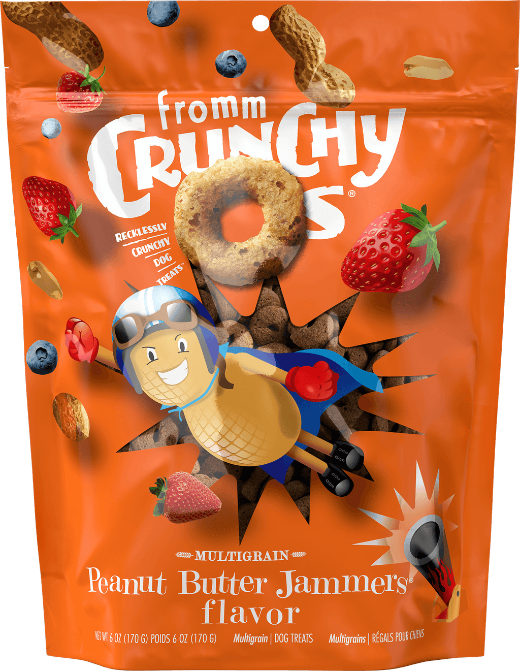 Crunchy Os Peanut Butter Jammers® Flavor Dog Treats, 6 Ounces