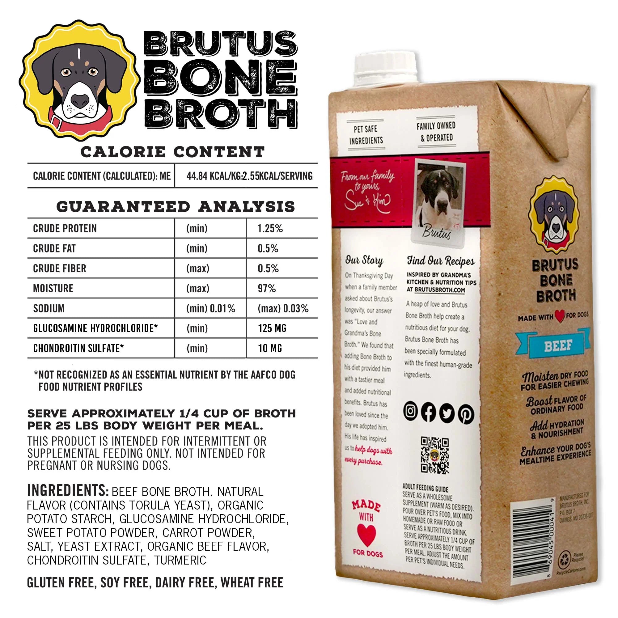 Brutus Bone Broth - Beef image 1